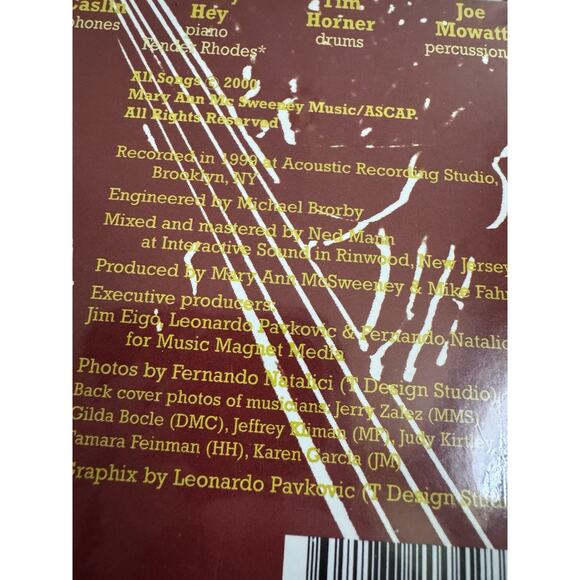 Mary Ann McSweeney CD Thoughts Of You Mike Fahn Tim Horner Joe Mowatt SEALED - Picture 4 of 5